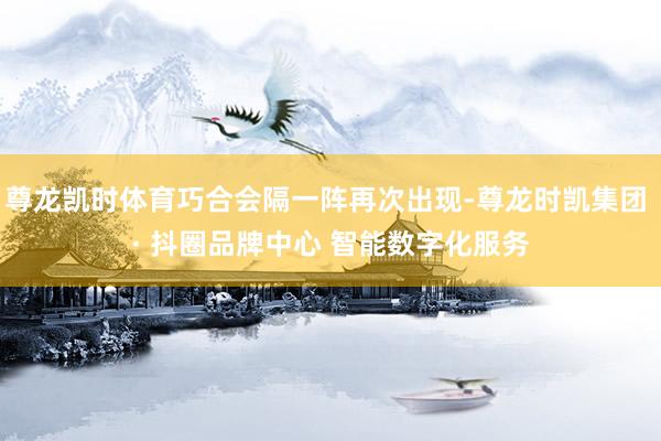 尊龙凯时体育巧合会隔一阵再次出现-尊龙时凯集团 · 抖圈品牌中心 智能数字化服务