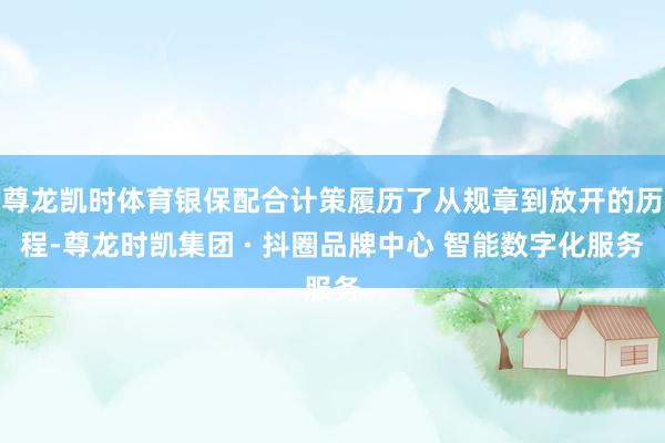 尊龙凯时体育银保配合计策履历了从规章到放开的历程-尊龙时凯集团 · 抖圈品牌中心 智能数字化服务