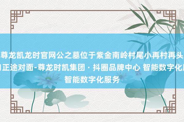 尊龙凯龙时官网公之墓位于紫金南岭村尾小再村再头水口正途对面-尊龙时凯集团 · 抖圈品牌中心 智能数字化服务