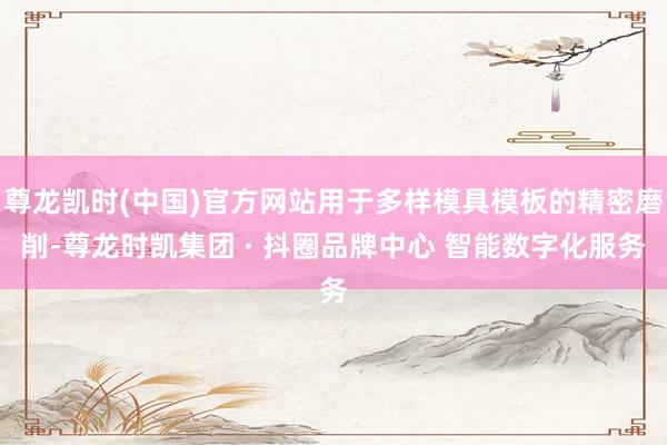 尊龙凯时(中国)官方网站用于多样模具模板的精密磨削-尊龙时凯集团 · 抖圈品牌中心 智能数字化服务
