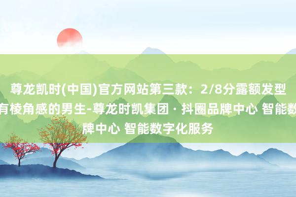 尊龙凯时(中国)官方网站第三款：2/8分露额发型许多脸型有棱角感的男生-尊龙时凯集团 · 抖圈品牌中心 智能数字化服务