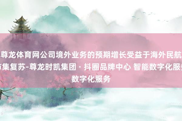 尊龙体育网公司境外业务的预期增长受益于海外民航市集复苏-尊龙时凯集团 · 抖圈品牌中心 智能数字化服务